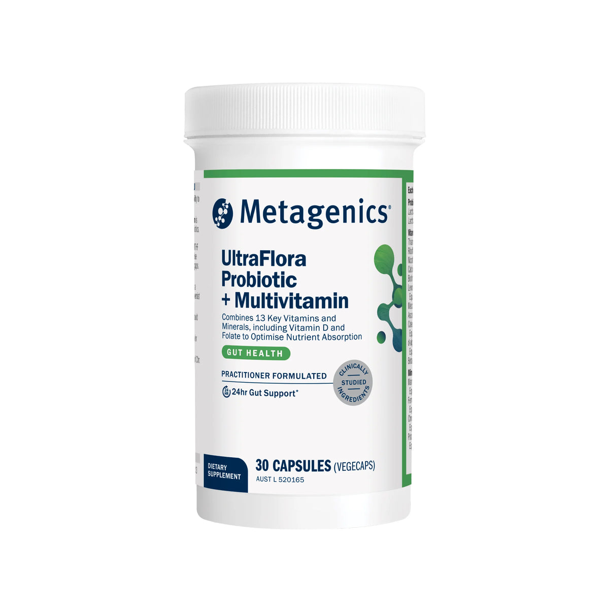 UltraFlora Probiotic + Multivitamin 30 Capsules-Metagenics-Matakana Pharmacy