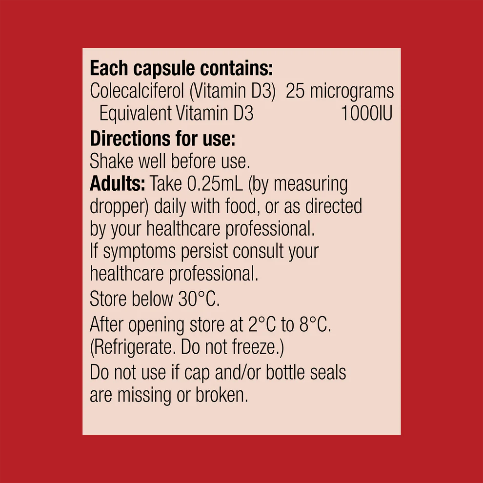 Vitamin D3 Liquid 90ml-Matakana Pharmacy