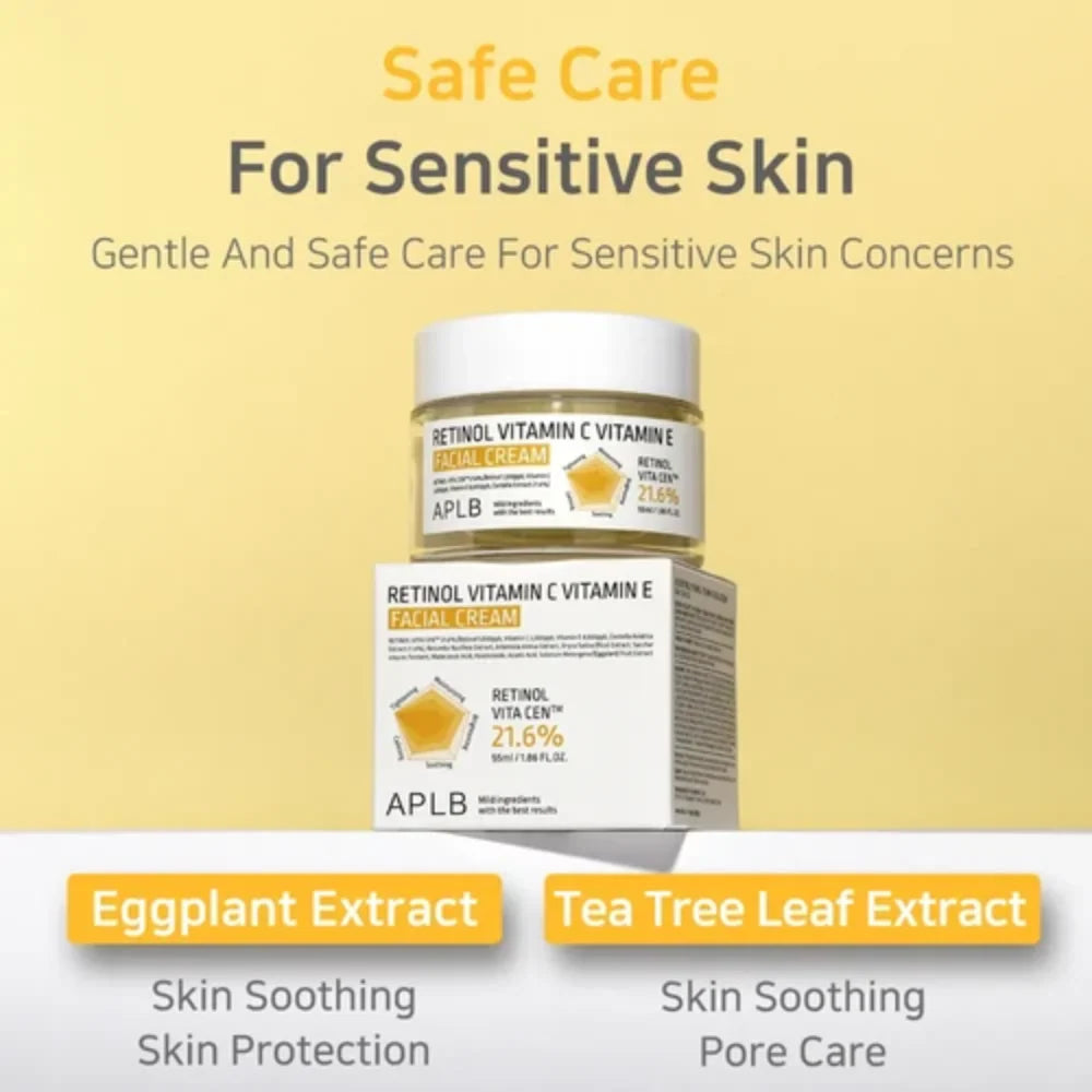 Retinol Vitamin C Vitamin E Facial Cream 55ml-APLB-Matakana Pharmacy