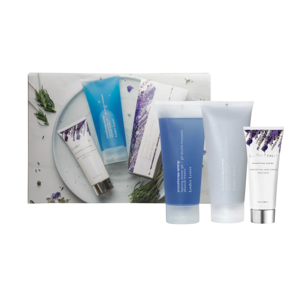 Absolute Dreams Shower Gel, Lotion, Hand Cream Gift Set 3pc-Linden Leaves-Matakana Pharmacy