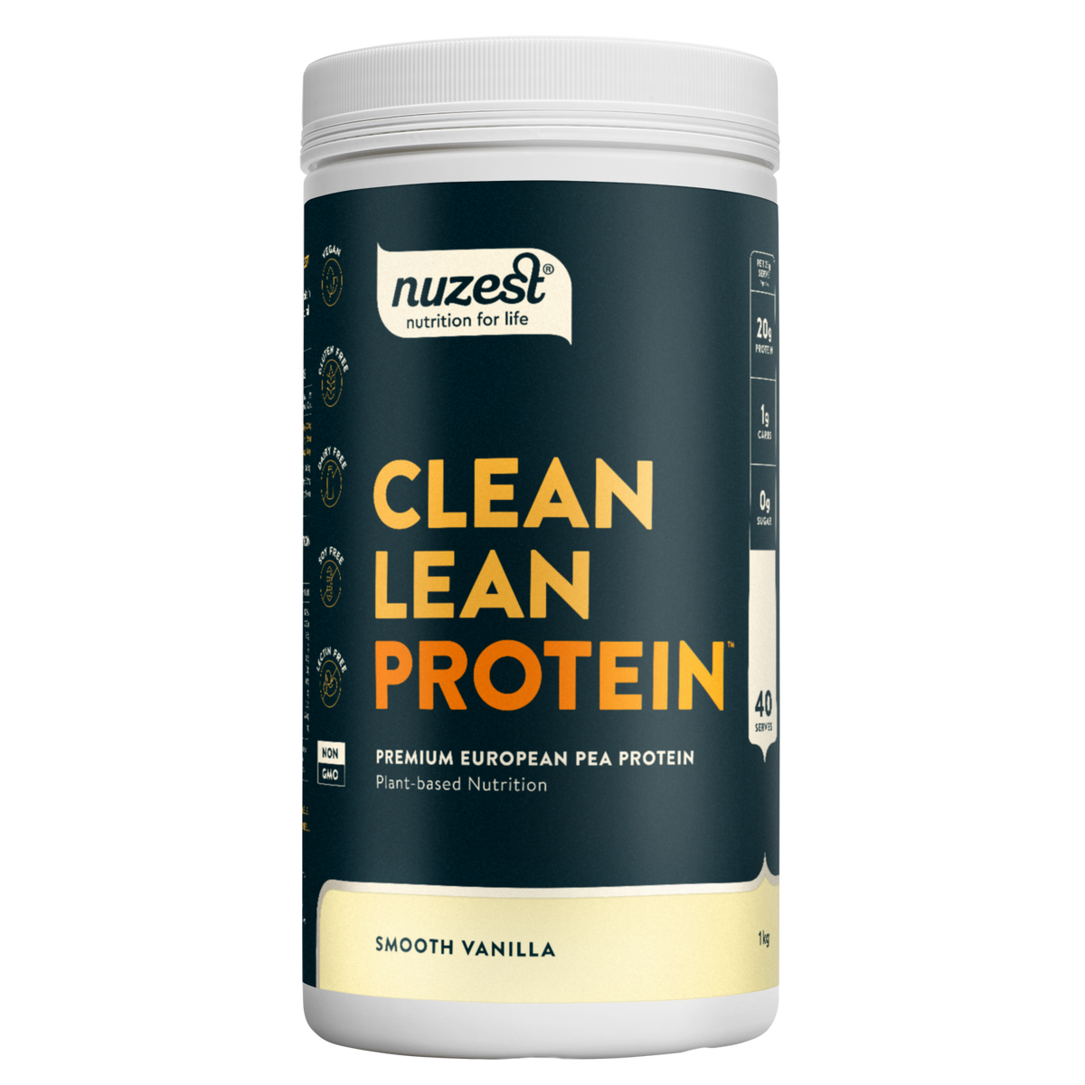 Clean Lean Protein Smooth Vanilla 1kg-Nuzest-Matakana Pharmacy