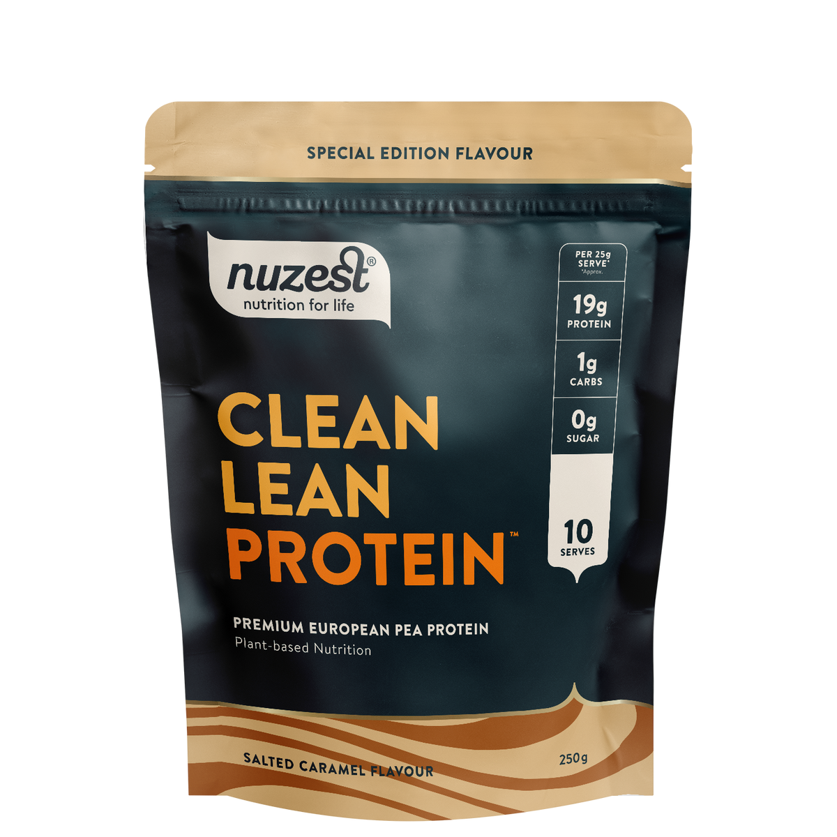 Clean Lean Protein Salted Caramel 250g-Nuzest-Matakana Pharmacy