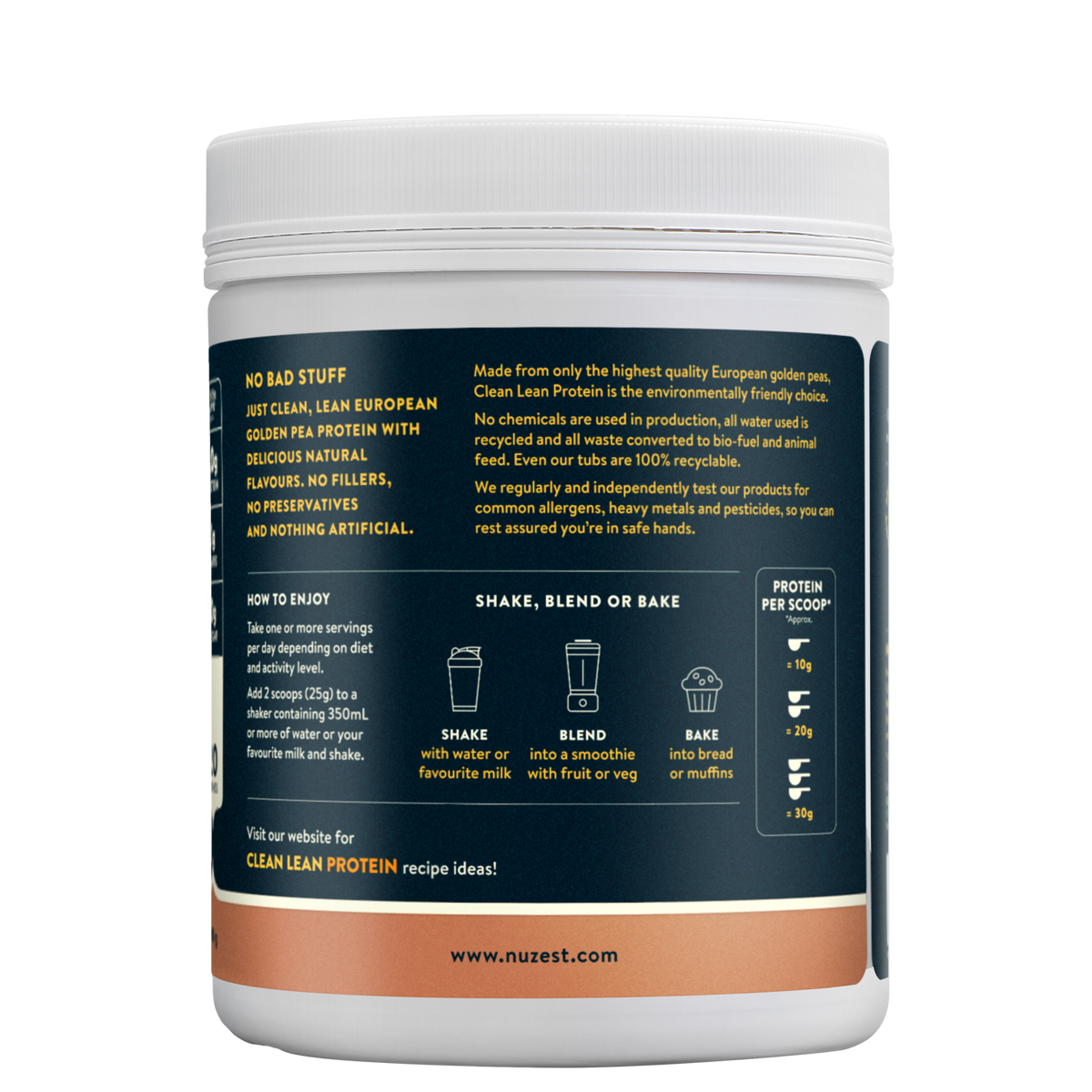 Clean Lean Protein Rich Chocholate 500g-Nuzest-Matakana Pharmacy