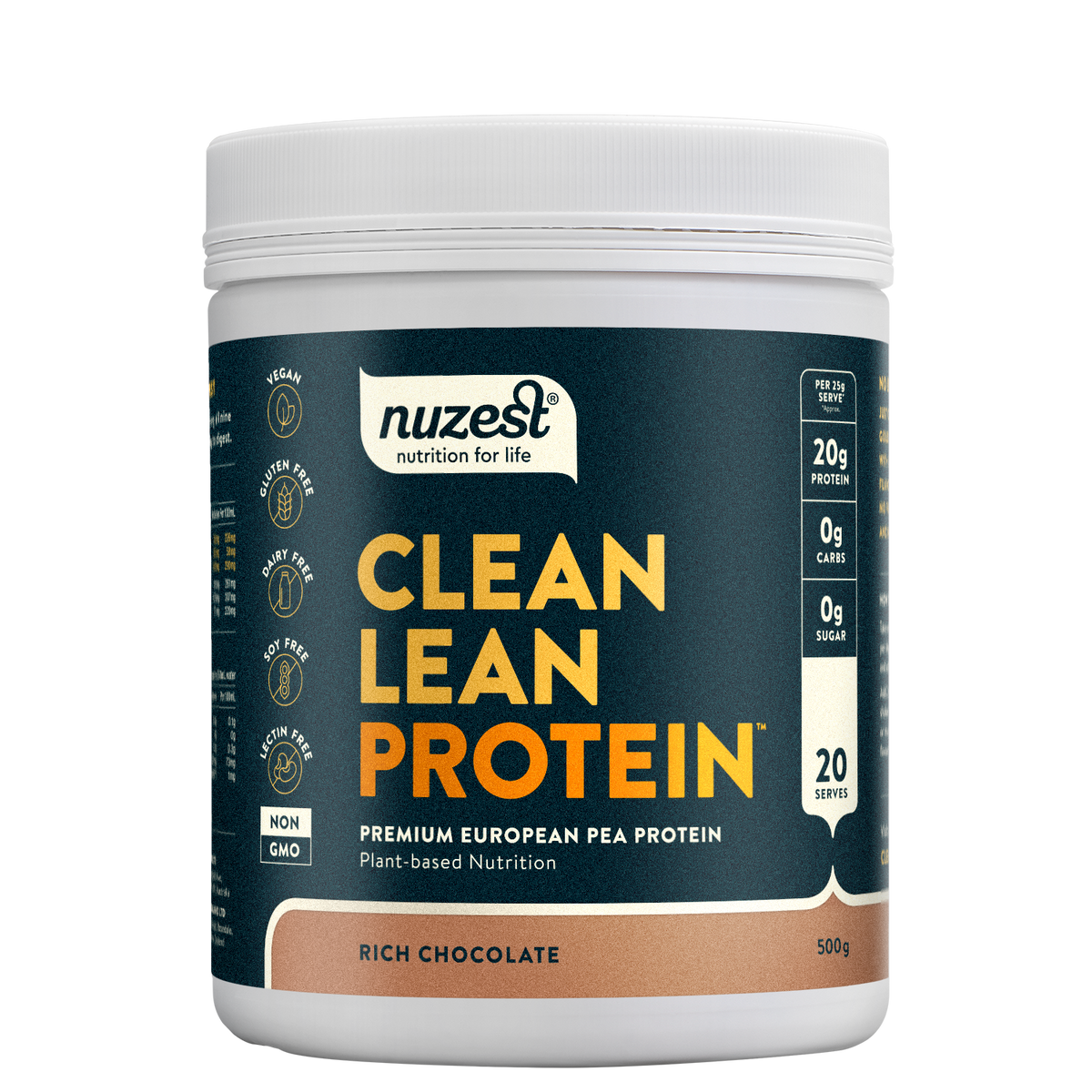 Clean Lean Protein Rich Chocholate 500g-Nuzest-Matakana Pharmacy