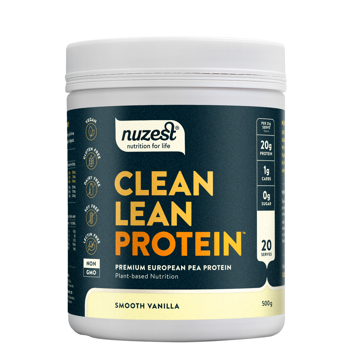Clean Lean Protein Smooth Vanilla 500g-Nuzest-Matakana Pharmacy