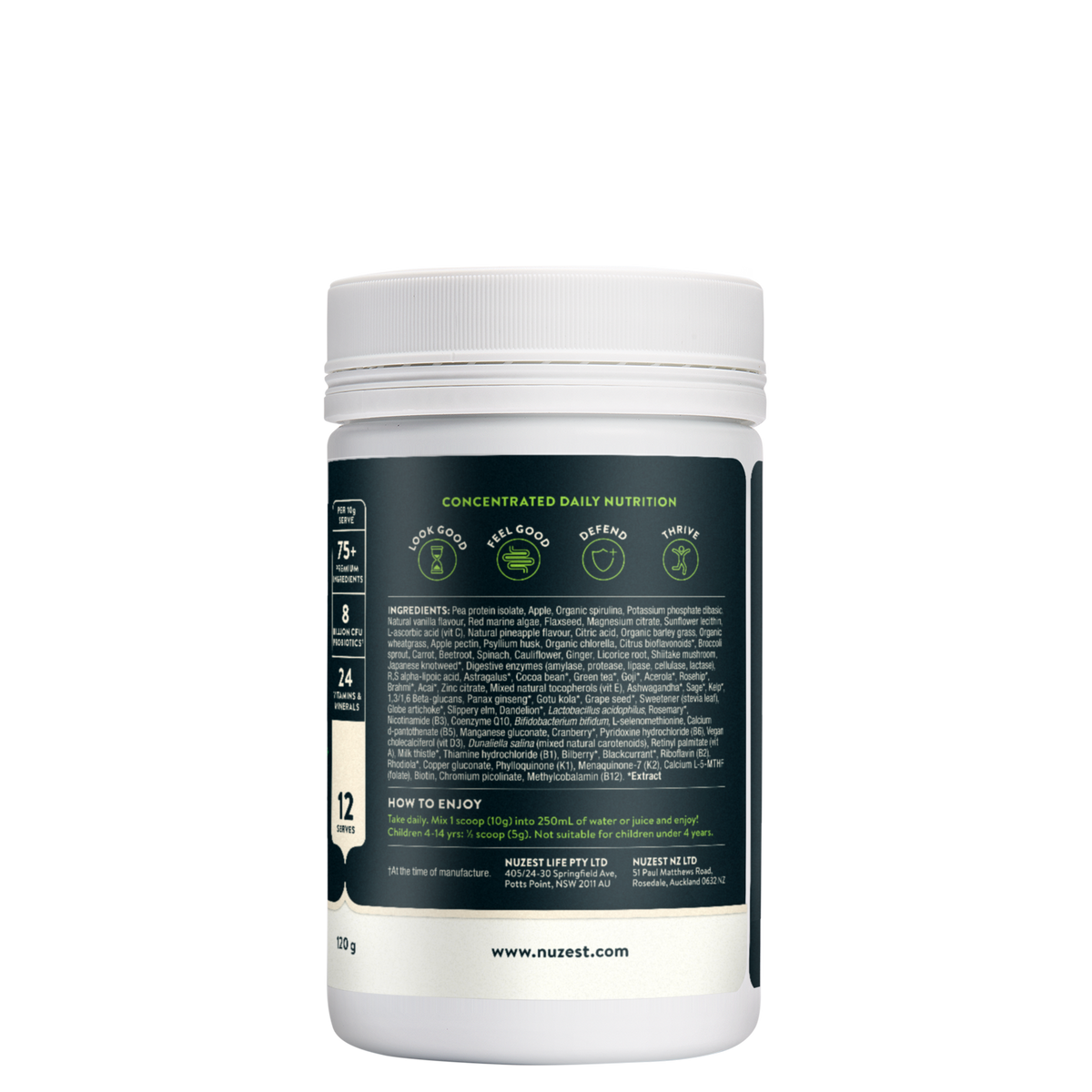 Good Green Vitality 120g-Nuzest-Matakana Pharmacy