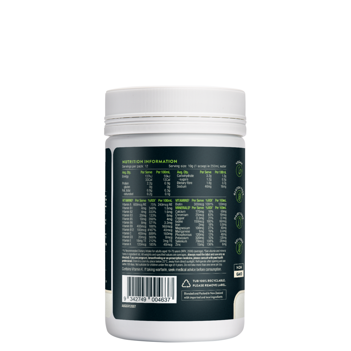Good Green Vitality 120g-Nuzest-Matakana Pharmacy