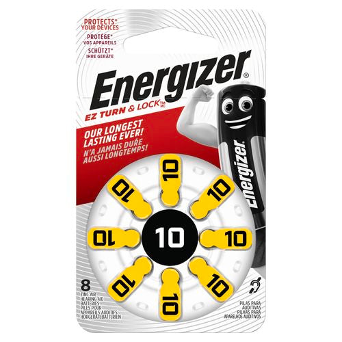 Energizer Battery Hearing Aid AZ10 8pk-Matakana Pharmacy