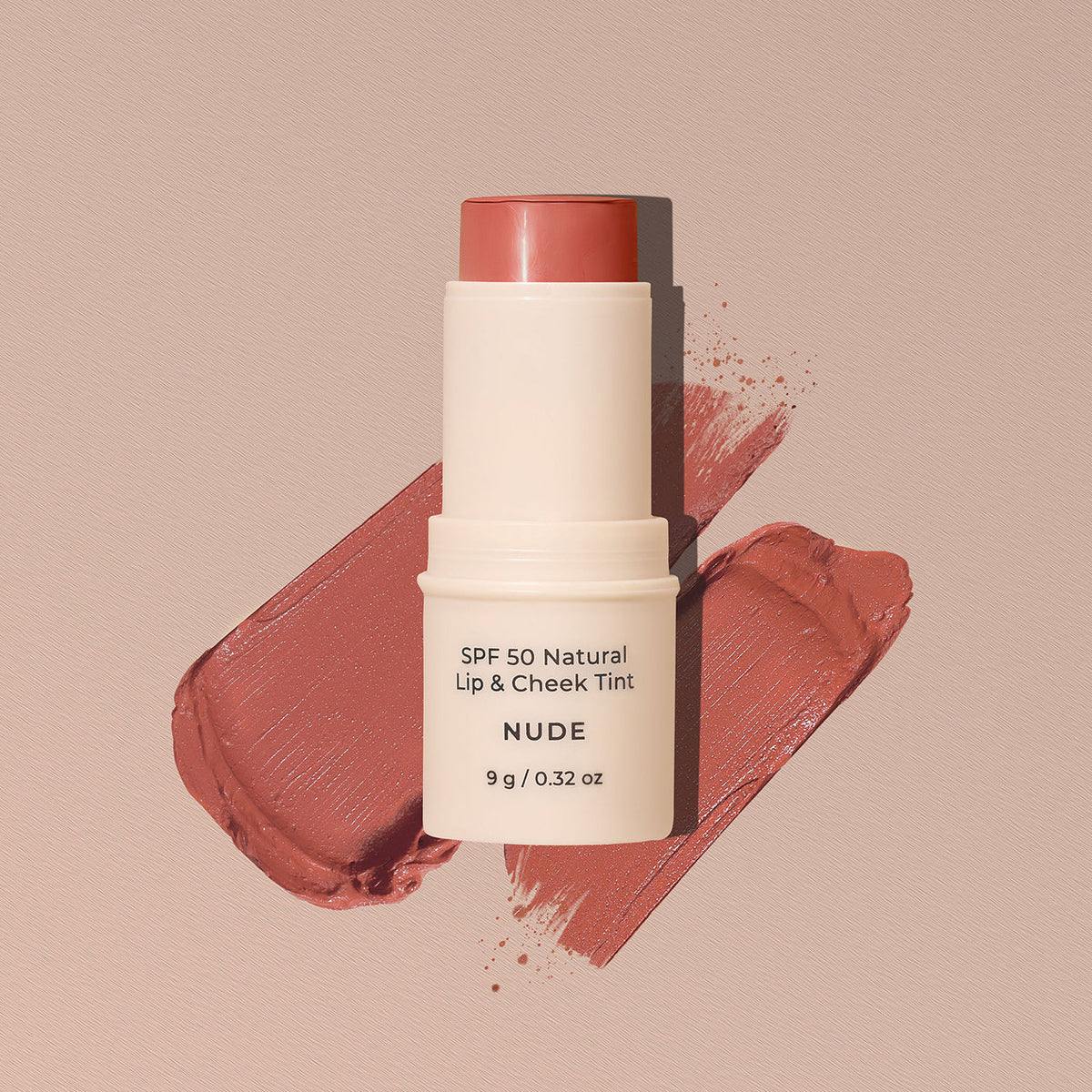 SPF 50 Natural Lip & Cheek Tint Nude 9g-Avocado Zinc-Matakana Pharmacy