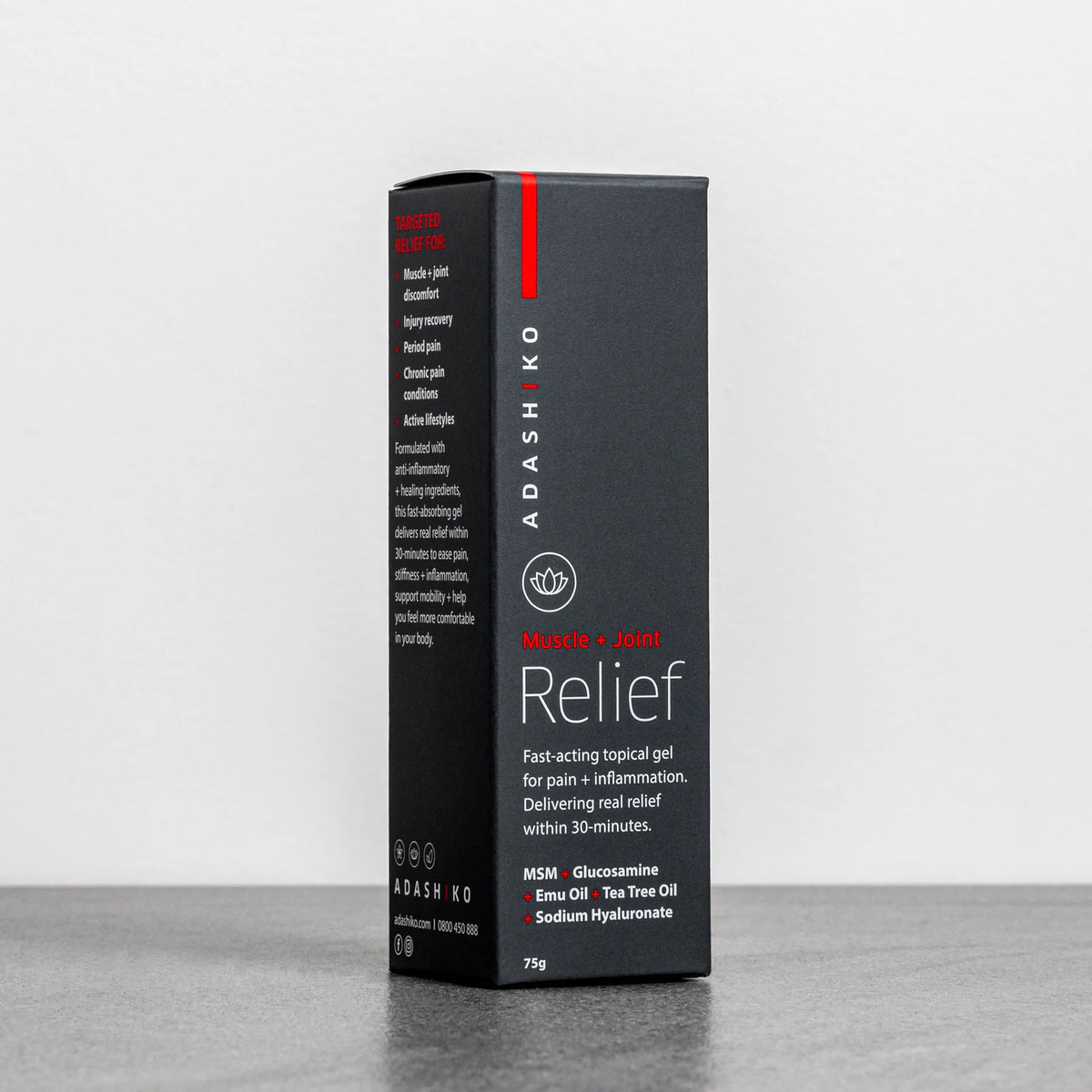 Muscle & Joint Relief Gel 75g | Adashiko-Adashiko-Matakana Pharmacy