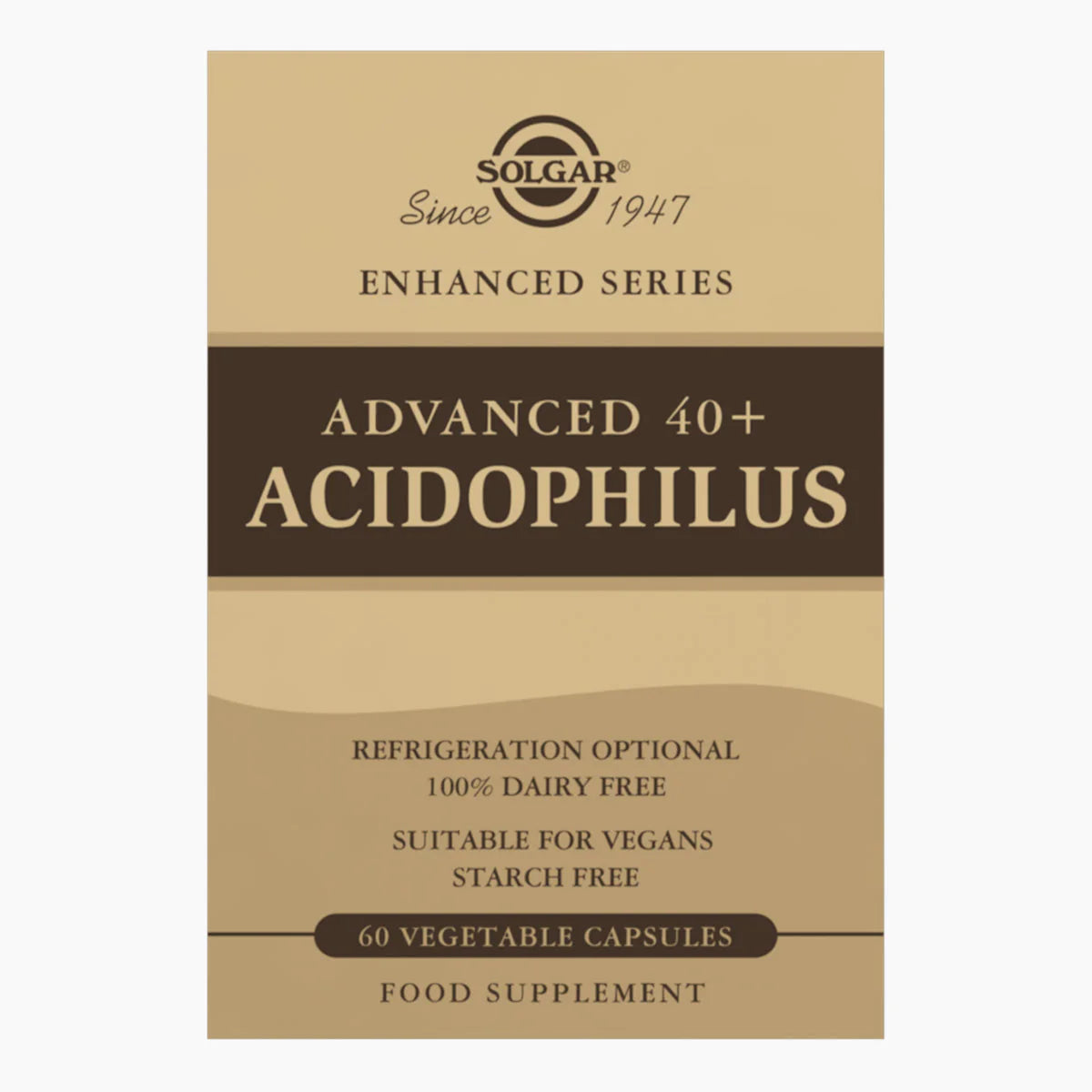 Image of SOLGAR Advanced 40+ Acidophilus 60 caps