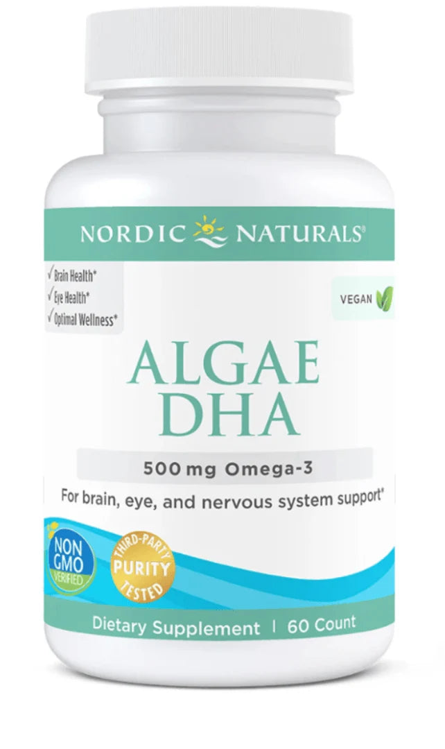 Algae DHA 60 Soft Gel Caps (Vegan)-Nordic Naturals-Matakana Pharmacy
