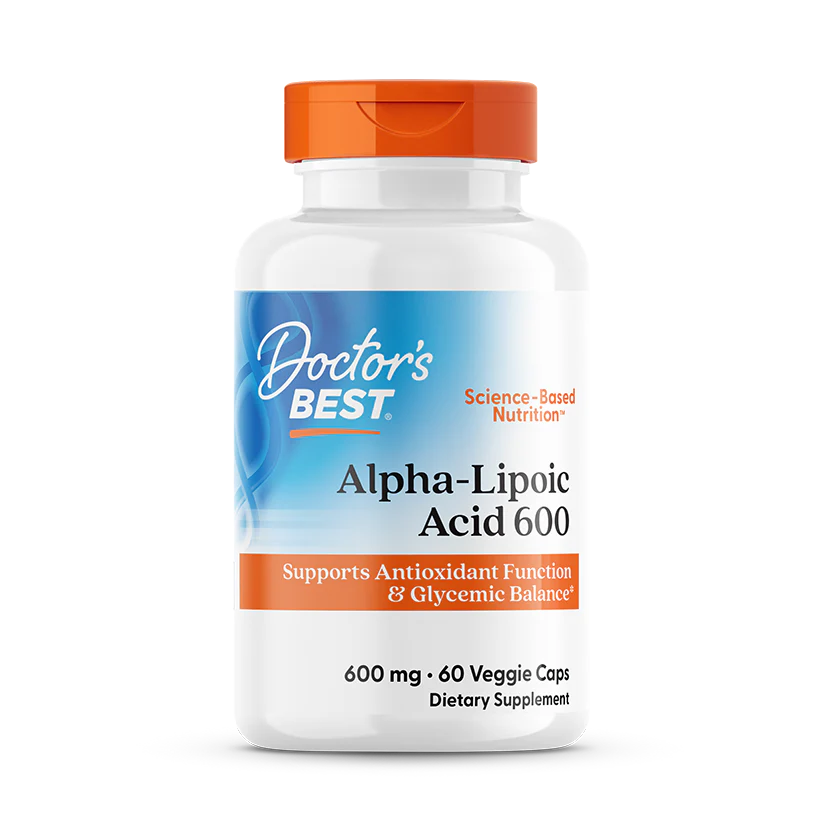 Alpha Lipoic Acid 600mg 60 Capsules-Doctor's Best-Matakana Pharmacy
