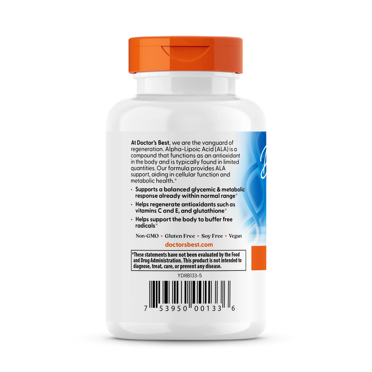 Alpha Lipoic Acid 600mg 60 Capsules-Doctor's Best-Matakana Pharmacy
