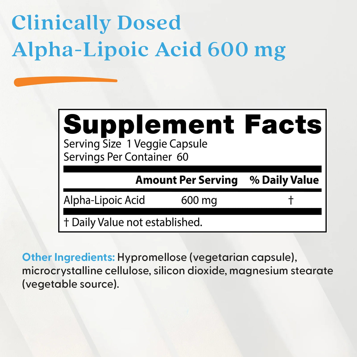Alpha Lipoic Acid 600mg 60 Capsules-Doctor's Best-Matakana Pharmacy