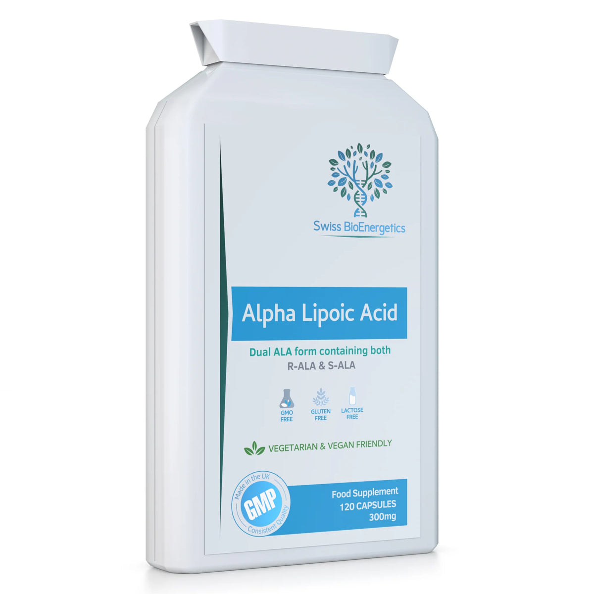 Alpha Lipoic Acid Dual Form 300mg 120 Capsules-Swiss Bioenergetics-Matakana Pharmacy