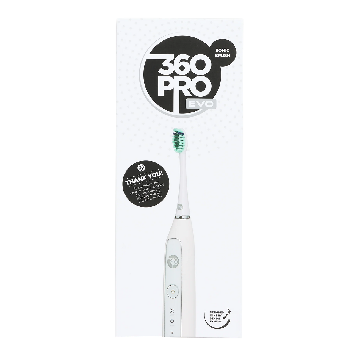 360PRO EVO Sonic Toothbrush Electric White-Matakana Pharmacy