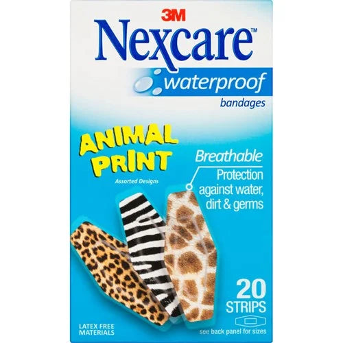 Image of animal print plasters 20 pack