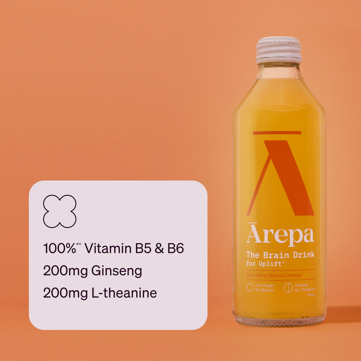 Arepa Uplift Spiced Orange 300ml-Arepa-Matakana Pharmacy