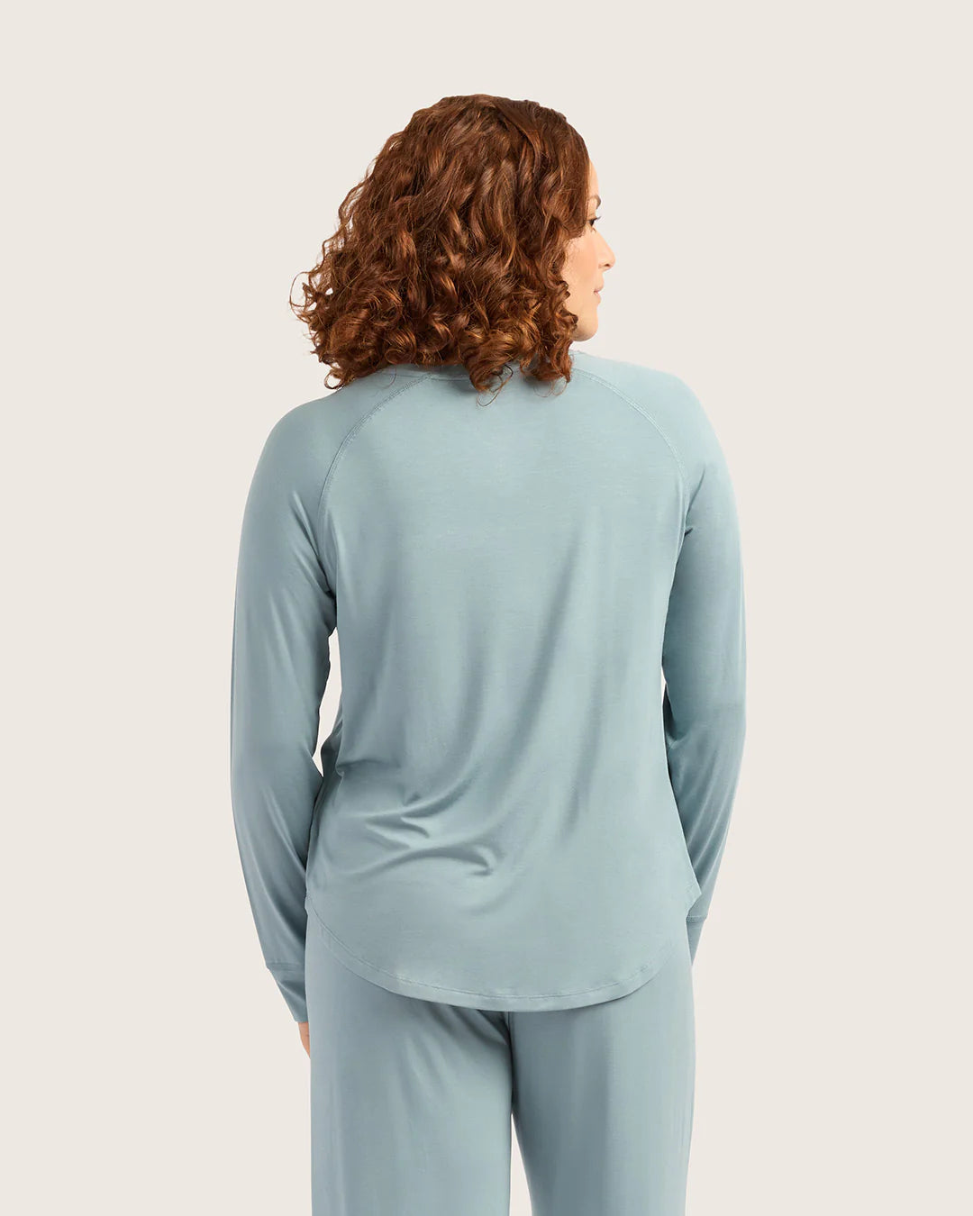 GoodNight Sleep Raglan Top Mineral Blue XL-BOODY Organic Bamboo Wear-Matakana Pharmacy