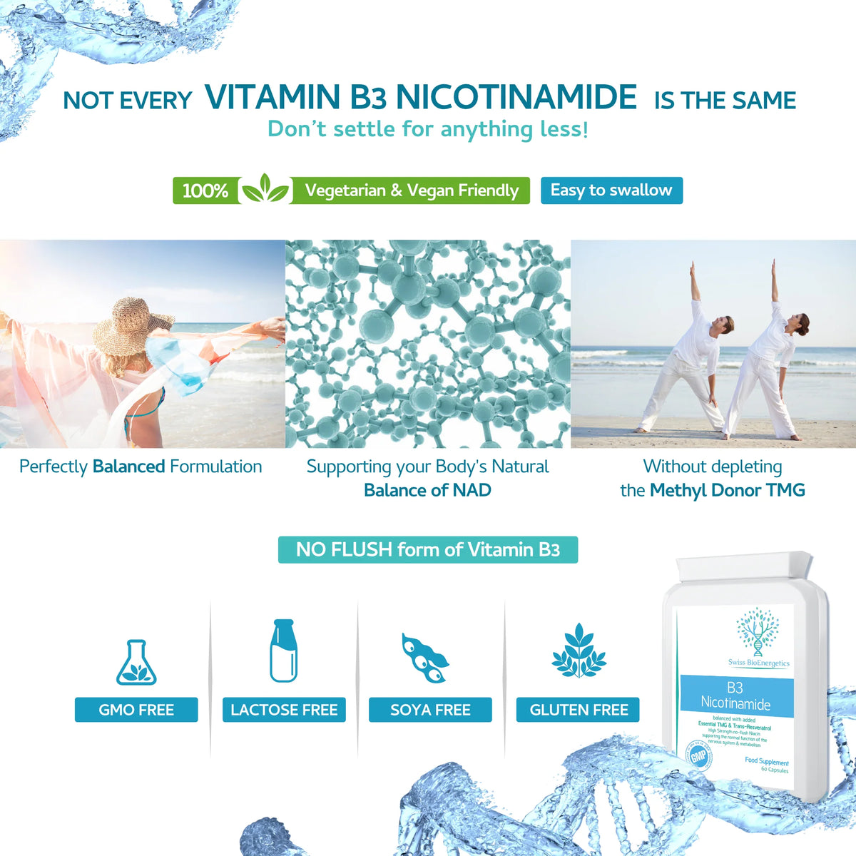 B3 Nicotinamide & TMG & Trans-Resveratrol 60 Capsules-Swiss Bioenergetics-Matakana Pharmacy
