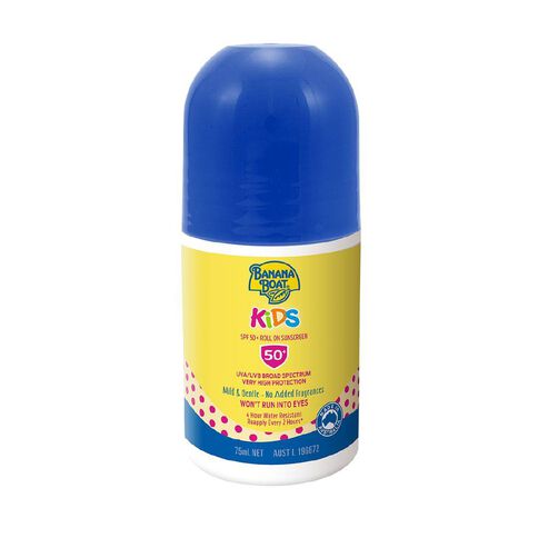 Image of Banana Boat Kids Roll On Sunscreen SPF 50+ 75mL
