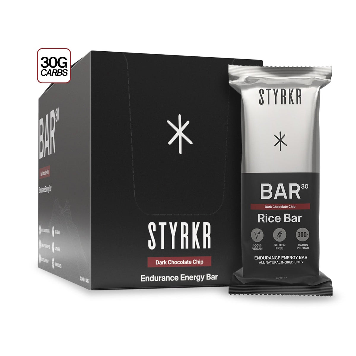 Styrkr Energy Bar BAR30 Dark Chocolate Chip