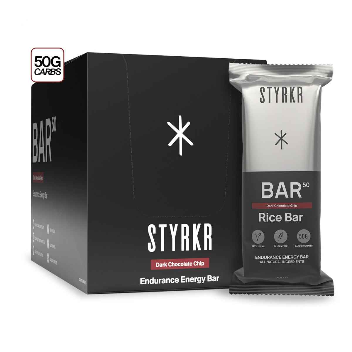 Styrkr Energy Bar BAR50 Dark Chocolate Chip