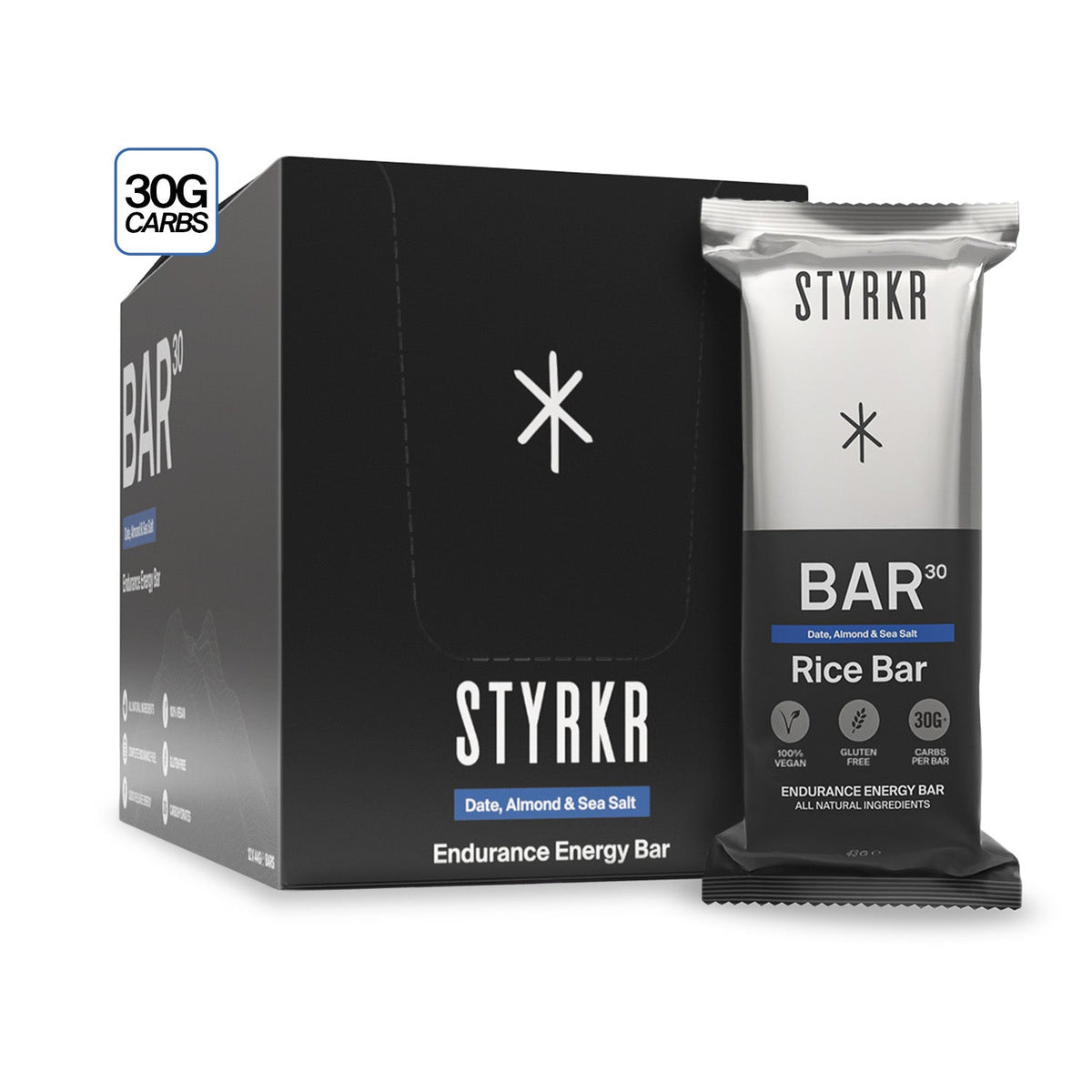 Styrkr Energy Bar BAR30 Date, Almond & Sea Salt