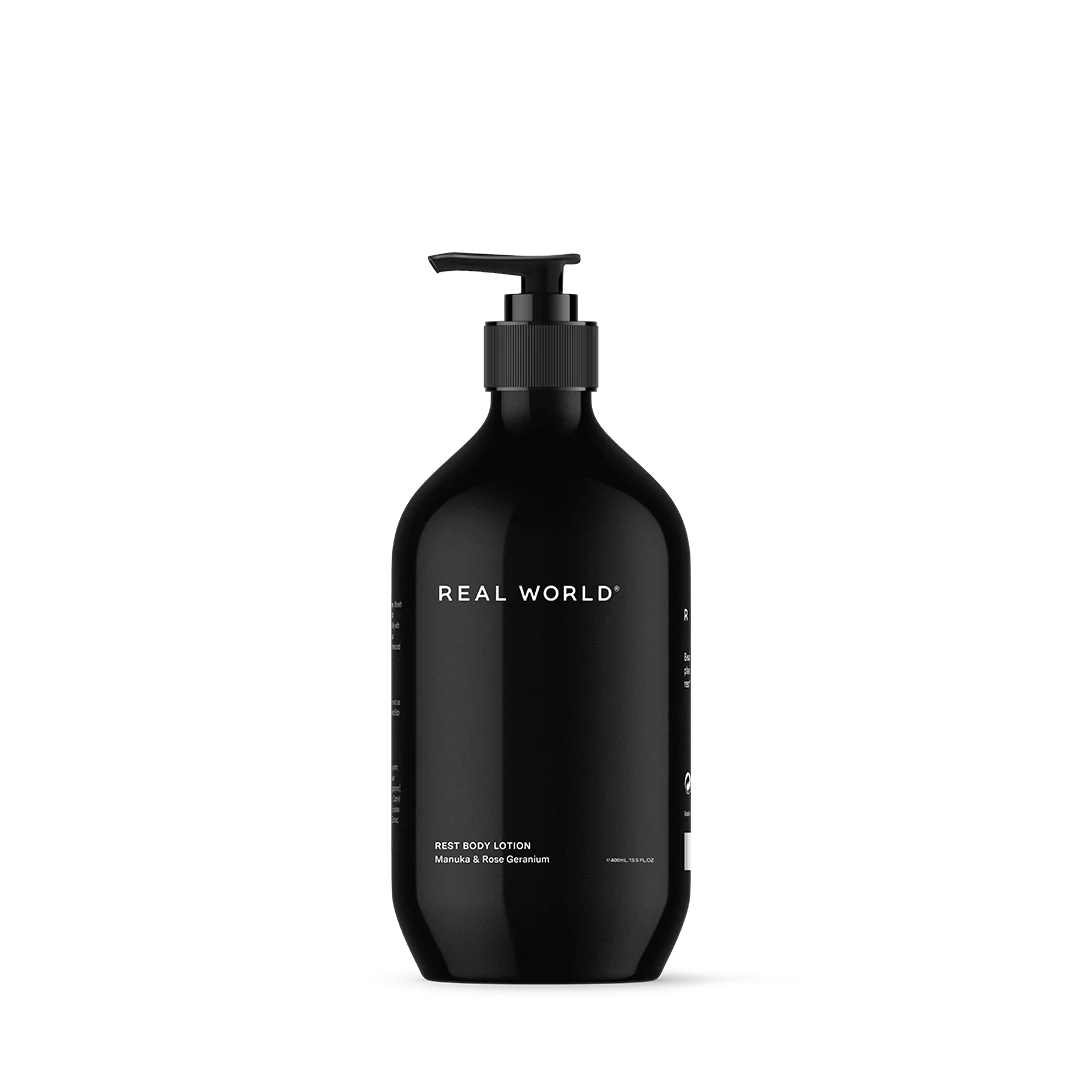 Manuka & Rose Geranium Body Lotion 300ml-Real World-Matakana Pharmacy