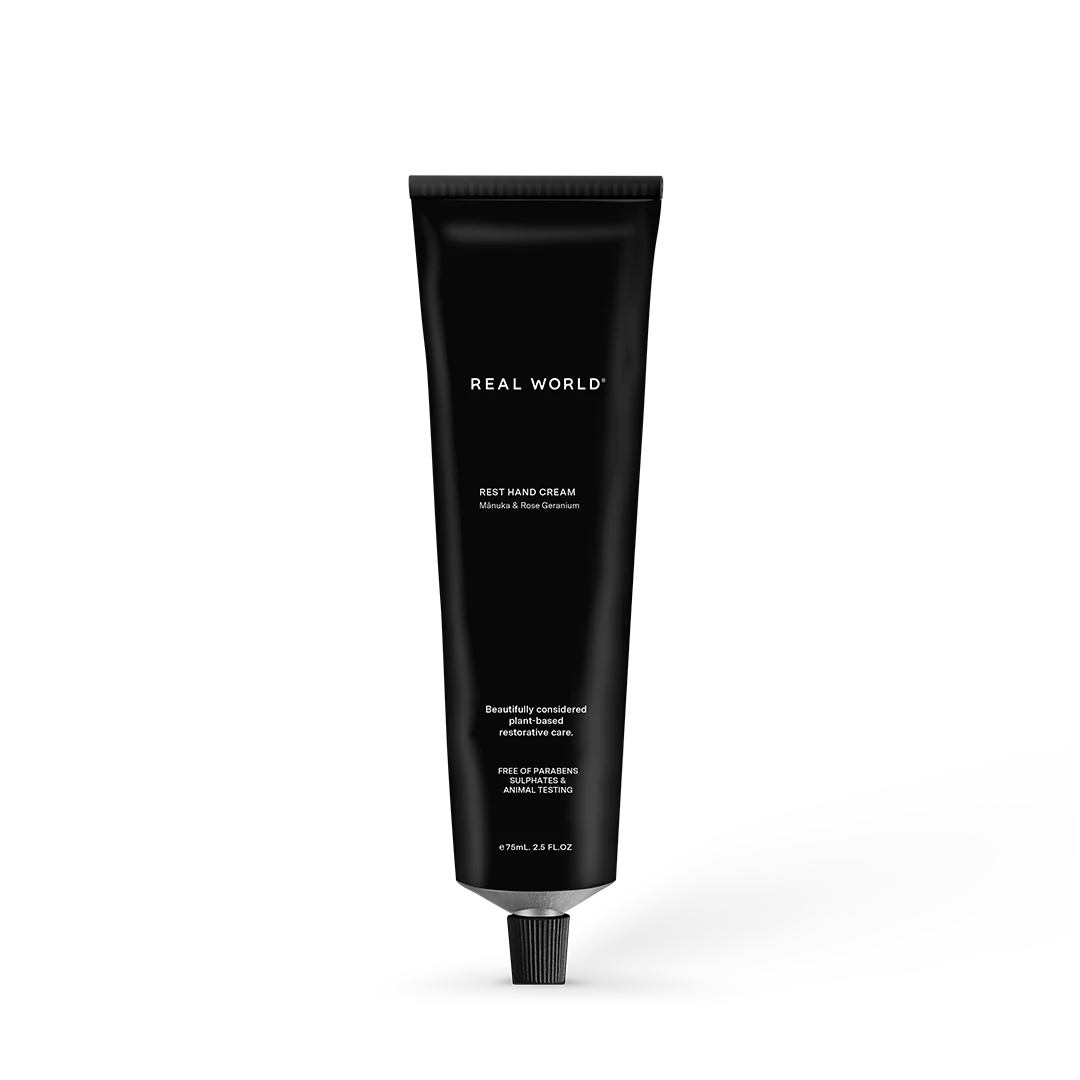 Rest Manuka & Rose Geranium Hand Cream 75g-Real World-Matakana Pharmacy