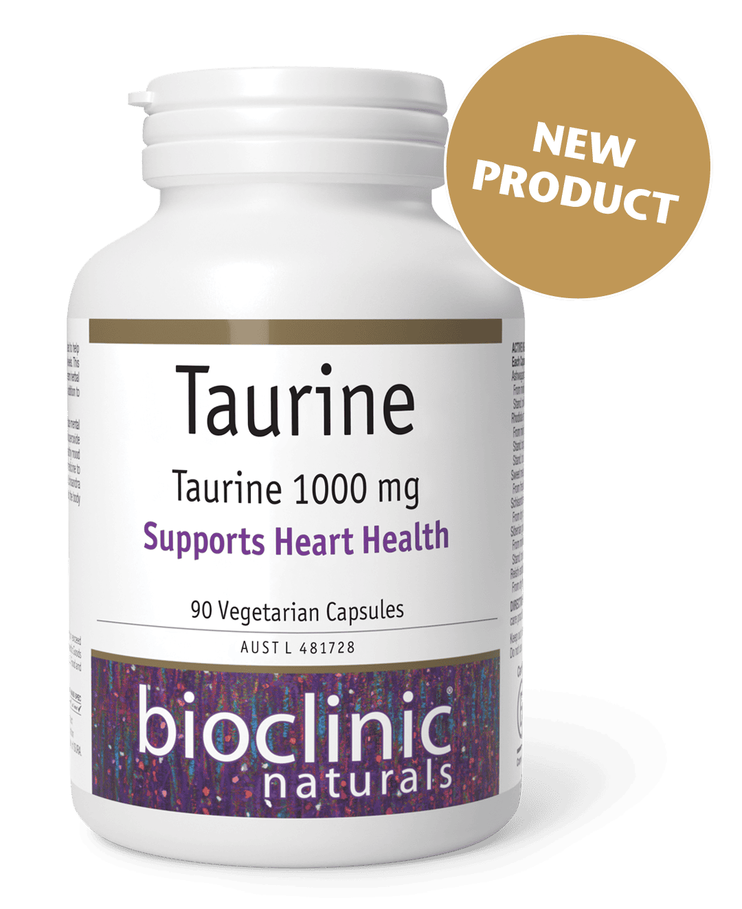 Taurine 90 Caps-BioClinic Naturals-Matakana Pharmacy