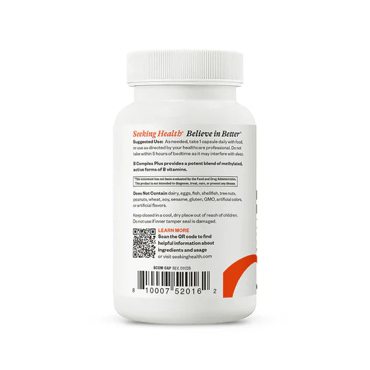B Complex Plus 100caps-Seeking Health-Matakana Pharmacy