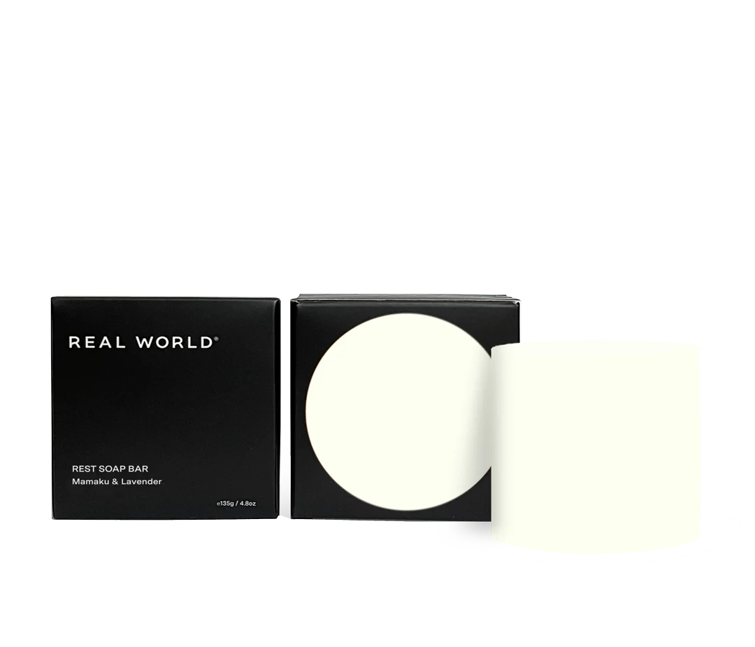 Rest Mamaku & Lavender Soap 135g-Real World-Matakana Pharmacy