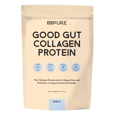 Good Gut Collagen Protein Vanilla Powder Refill 536g-BEPURE-Matakana Pharmacy