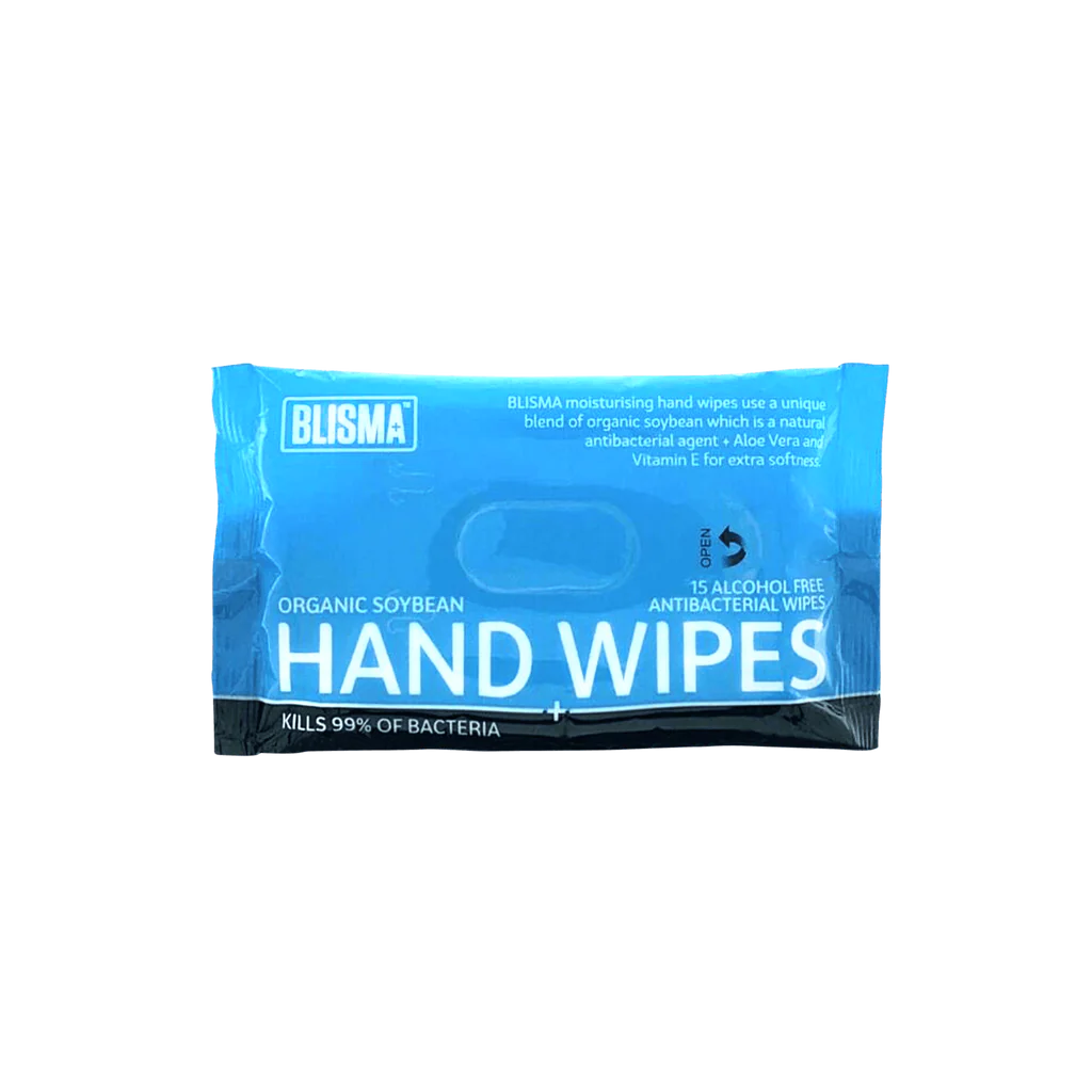BLISMA Organic Soya Bean Wipes 15pc-Matakana Pharmacy