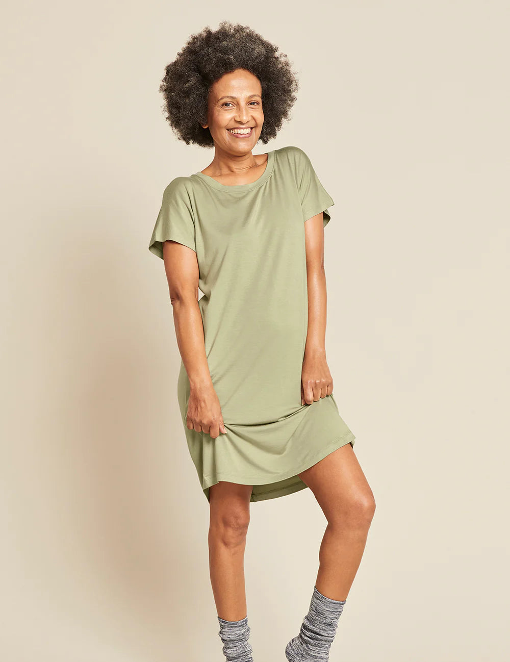 BOODY Goodnight Nightdress Sage L-Matakana Pharmacy