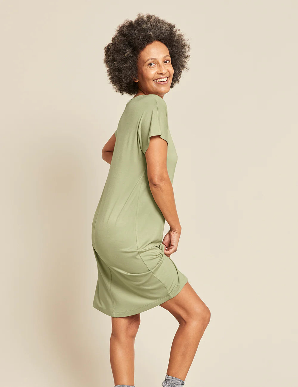 BOODY Goodnight Nightdress Sage L-Matakana Pharmacy