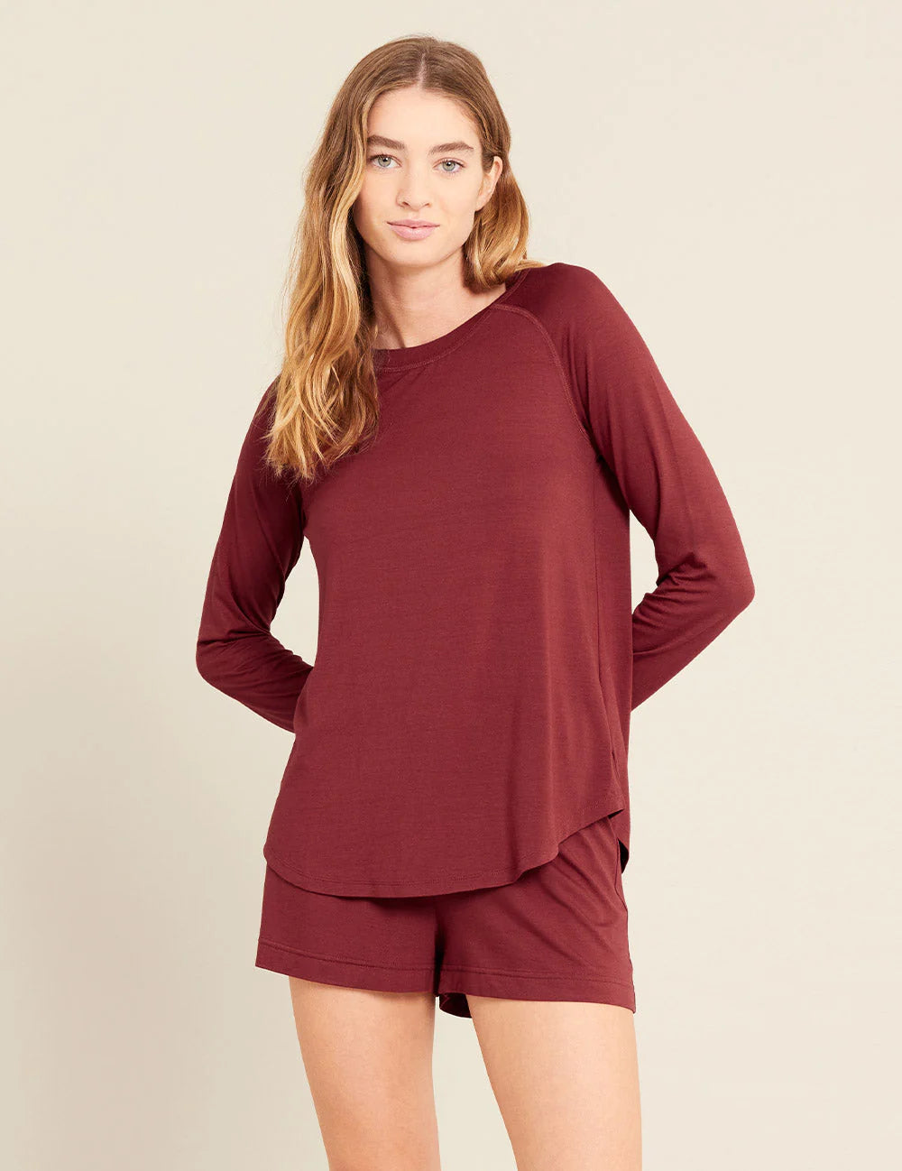 BOODY Goodnight Sleep Raglan Top Ruby Small-Matakana Pharmacy