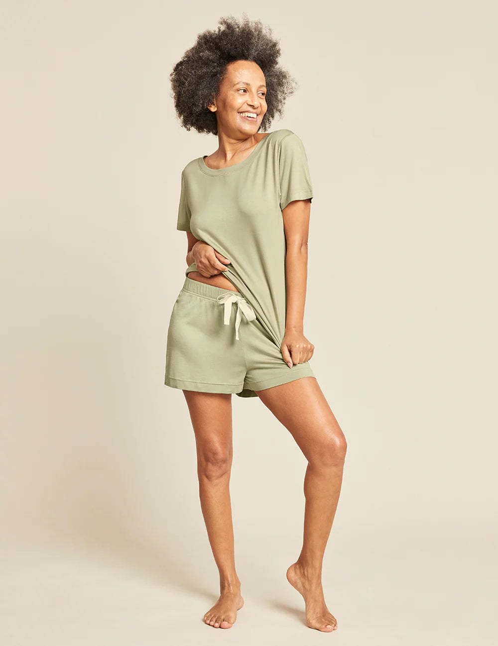 BOODY Goodnight Sleep Shorts Sage XS-Matakana Pharmacy