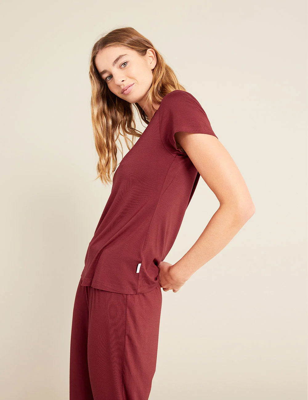 BOODY Goodnight Sleep Tee Ruby Small-Matakana Pharmacy