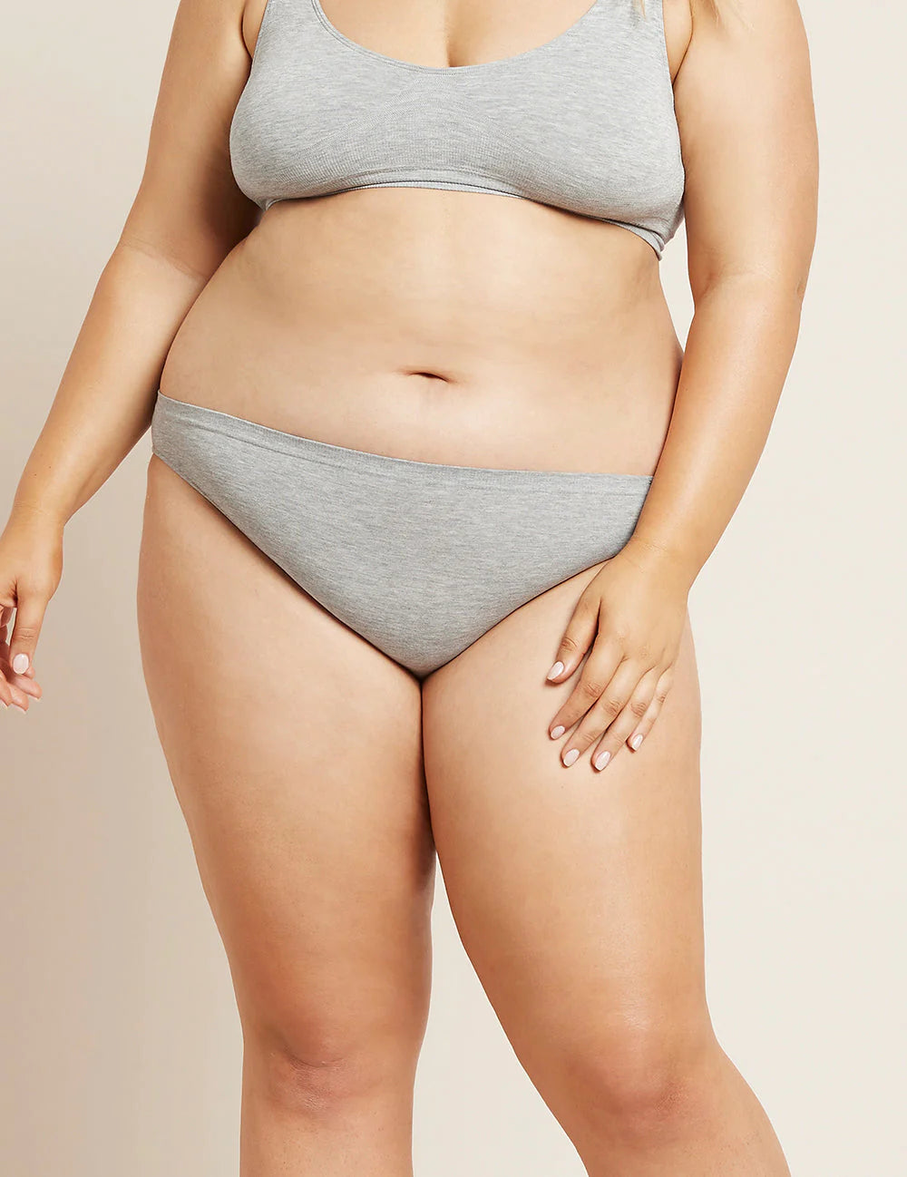 BOODY Women Bikini Light Grey Marle Medium-Matakana Pharmacy