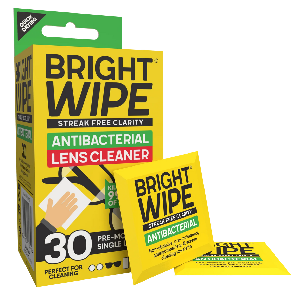 BRIGHTWIPE Lens Cleaner 30pk-Matakana Pharmacy