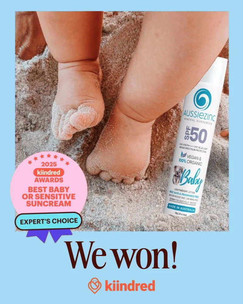 Baby SPF50+ Organic Mineral Sunscreen Fragrance Free-AussieZinc-Matakana Pharmacy