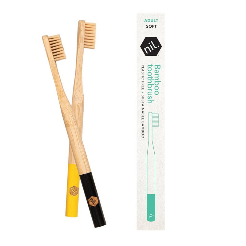 Bamboo Tooth Brush Adult Black-Matakana Pharmacy
