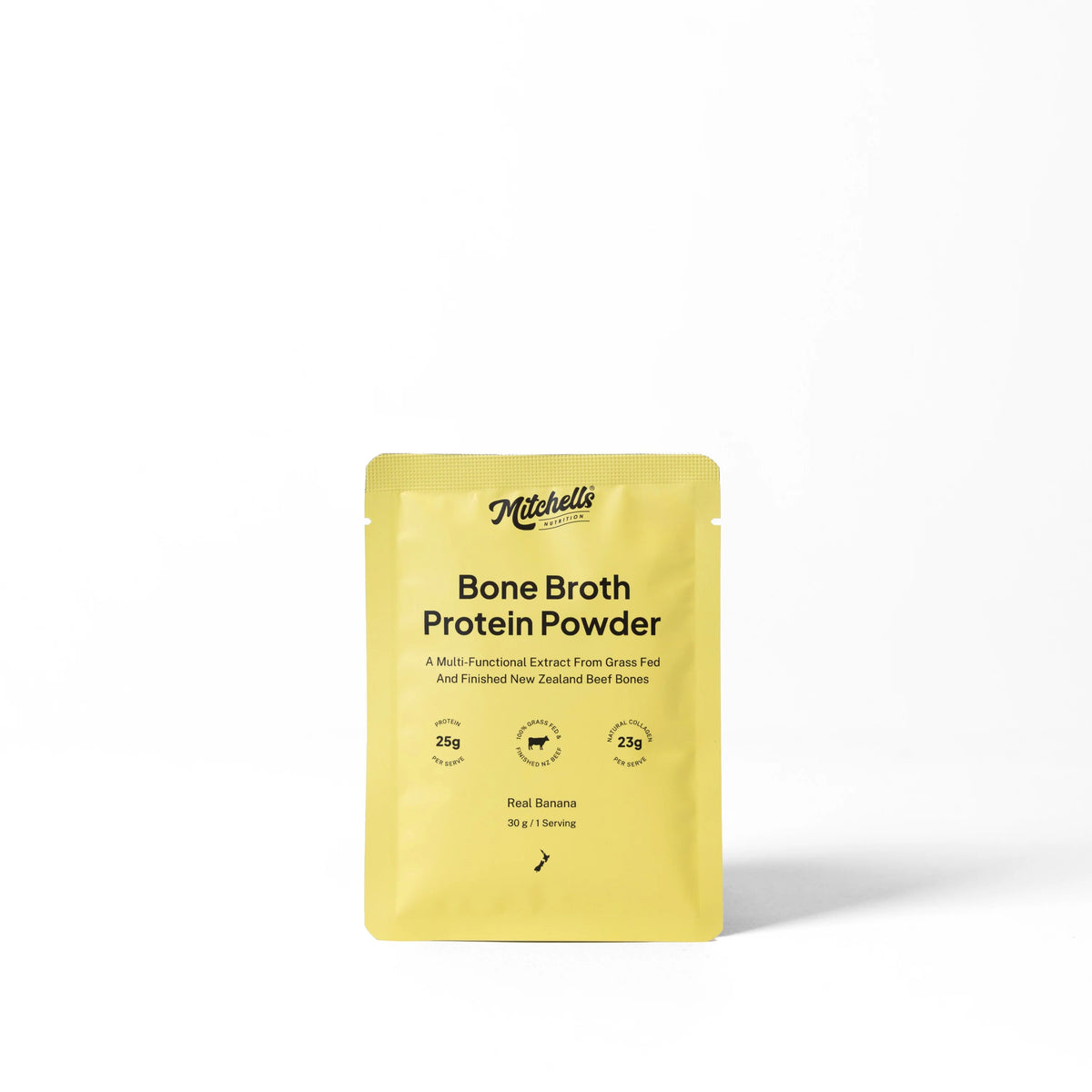 Sample Bone Broth Protein Banana 30g-Mitchells Nutrition-Matakana Pharmacy