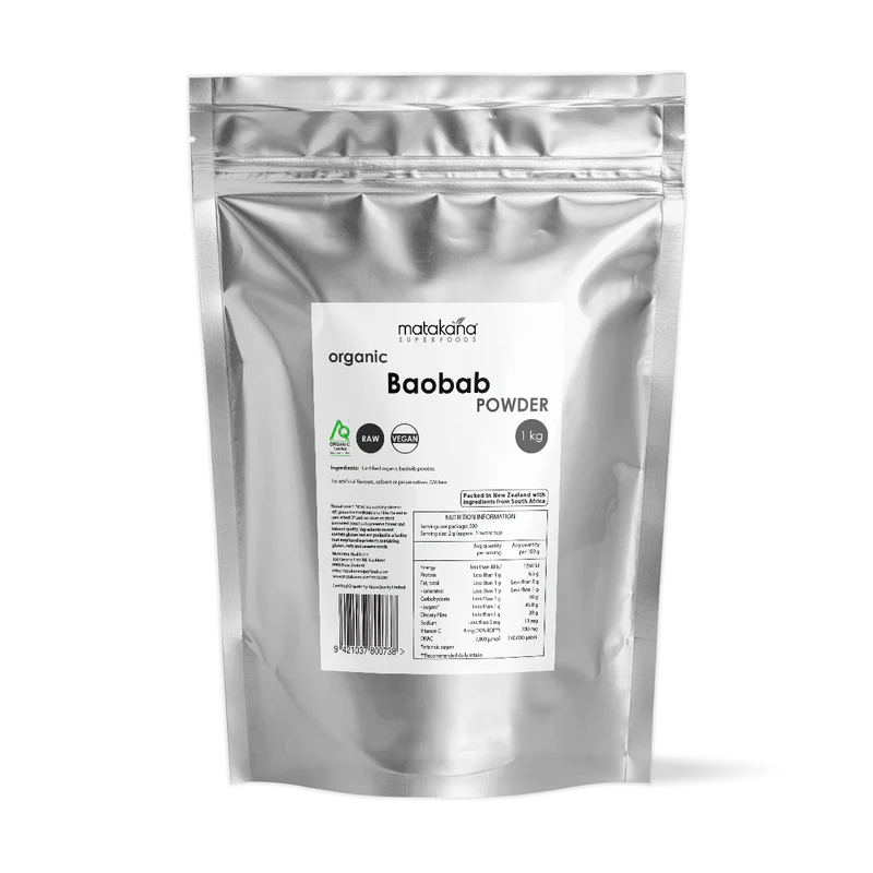 Baobob Organic Powder 1kg-Matakana Superfoods-Matakana Pharmacy