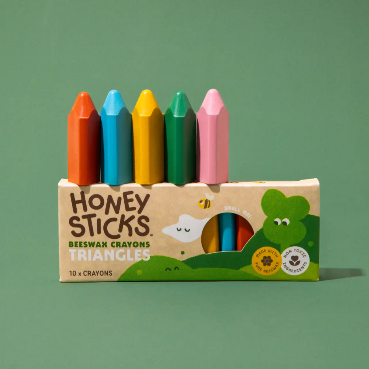 Bath Crayon Triangles-Honey Sticks-Matakana Pharmacy