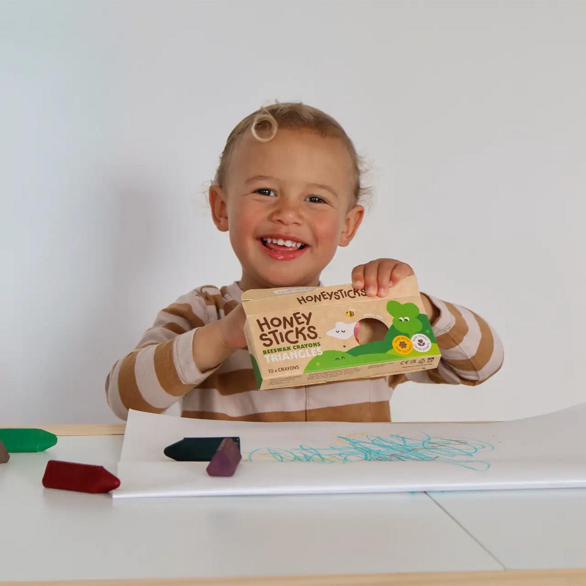 Bath Crayon Triangles-Honey Sticks-Matakana Pharmacy