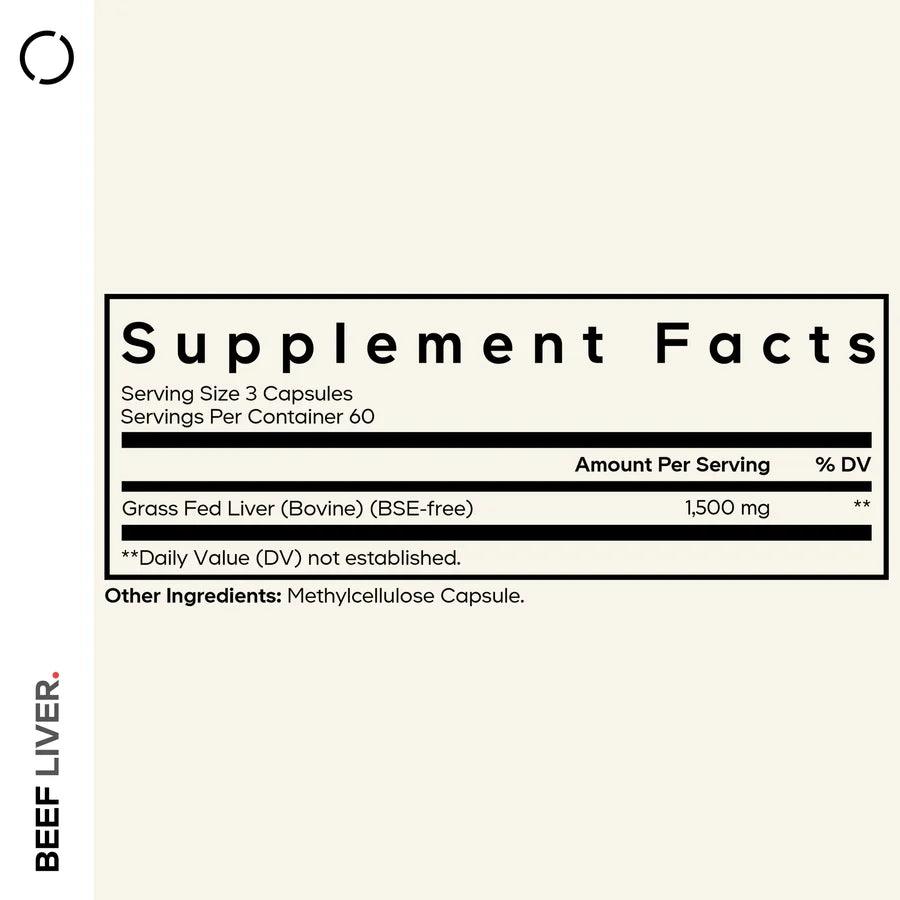 Grass Fed Beef Liver 180 Capsules-CODEAGE-Matakana Pharmacy